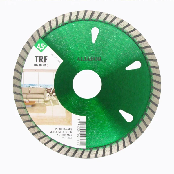 Disco Diamantado Turbo Fino TRF Aliafor 4.5” y 7” Corte Preciso