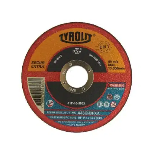 Disco Abrasivo para Corte 2 en 1 Secur Extra Tyrolit