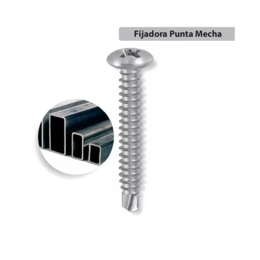 Tornillo Cabeza Fijadora Punta Mecha