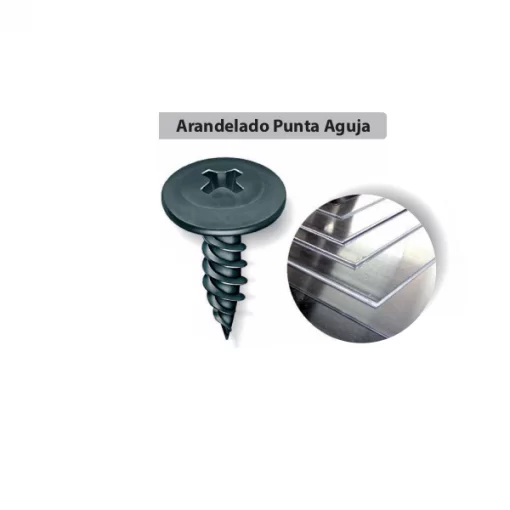 Tornillo Cabeza Flangeada Punta Aguja