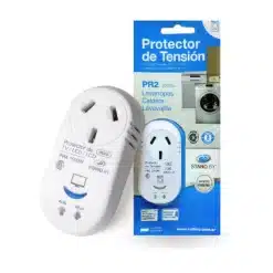 Protector de Tensión Enchufable PR2 para Lavarropas, Calderas y Lavavajillas 2200w 10A