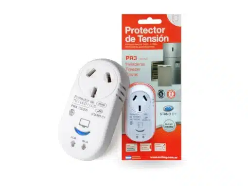 Protector de Tensión Enchufable PR3 para Heladeras, Freezers y Cavas 1500w 6.8A «Stand By»