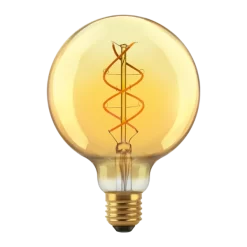 Lampara Led Filamento Golden Globo G125 E27 5W Calida 800lm 25kHs Macroled BFG125-5