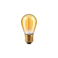 Lampara Led Filamento Golden Gota S14 E27 1W 2200k 80lm 25kHs Macroled BFS14G-1