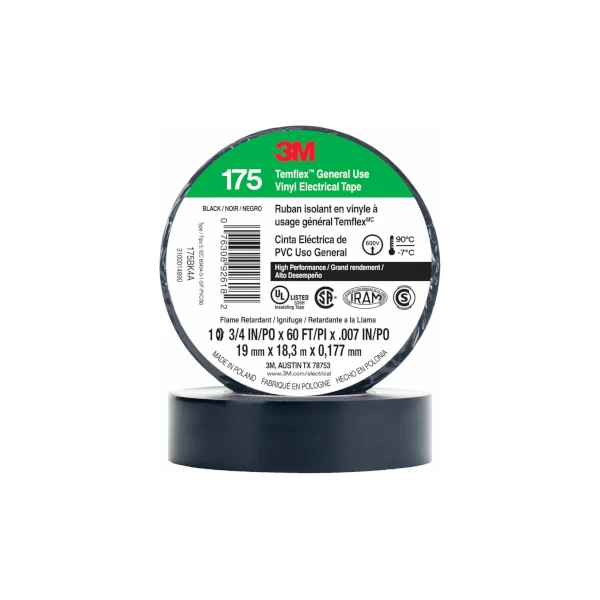 cinta aislante 3M Temflex 175 negra