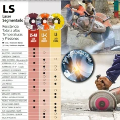 Disco Diamantado 4.5" Aliafor LS-C Corte Concreto Profesional